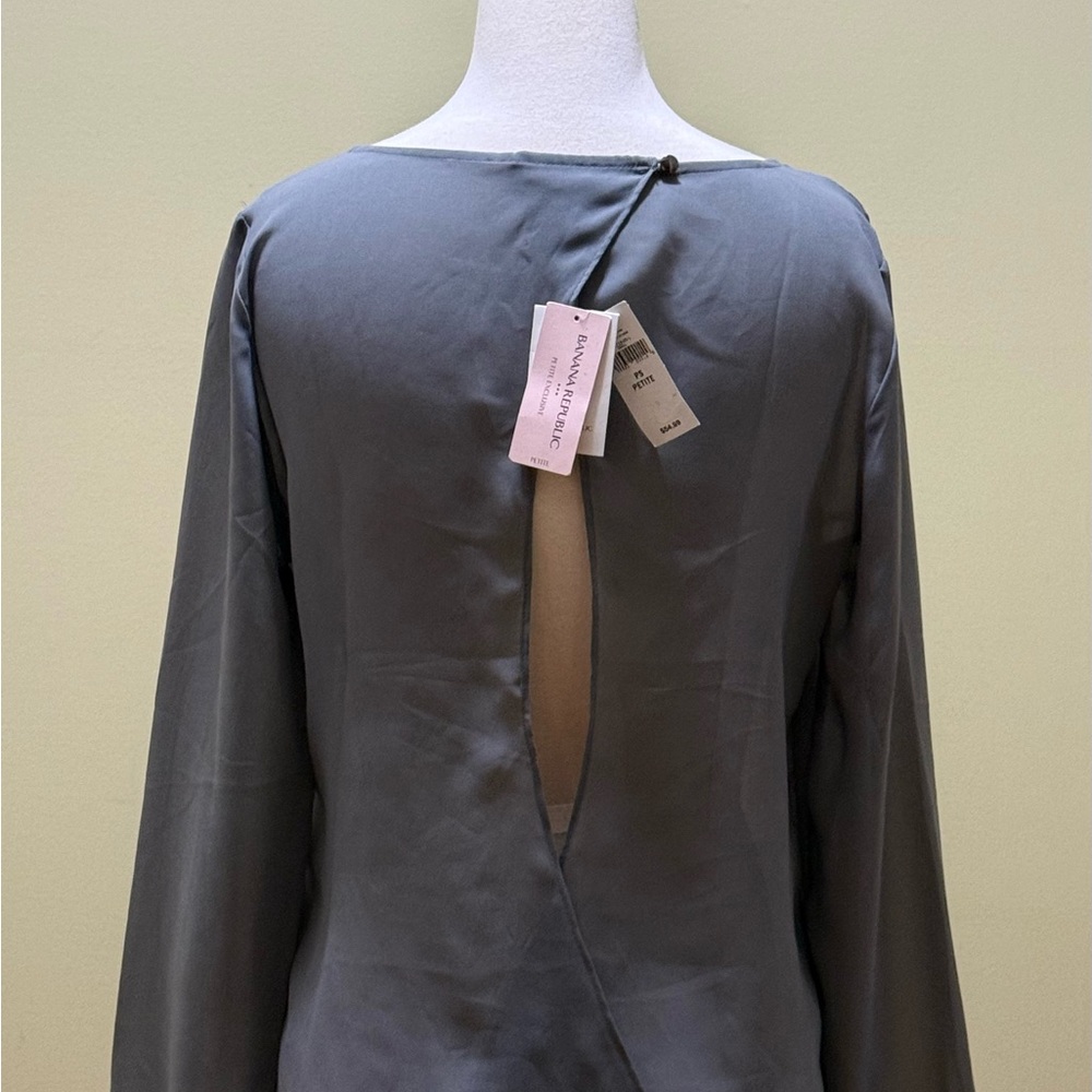 Banana Republic Backless Gray Top